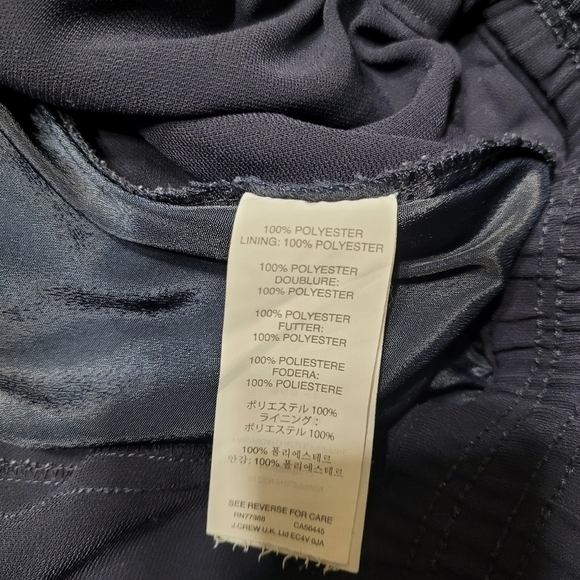 J. Crew Navy Blue Pull On Elastic Waist Crepe Shorts Size 6 - Picture 6 of 9